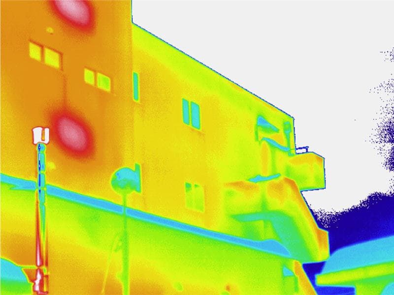 サーモグラフィでの非破壊検査