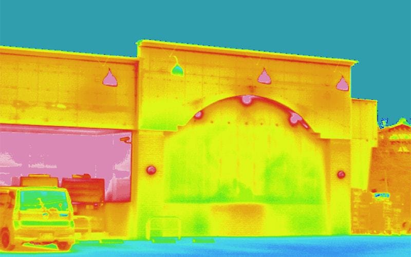 建物の赤外線検査の写真