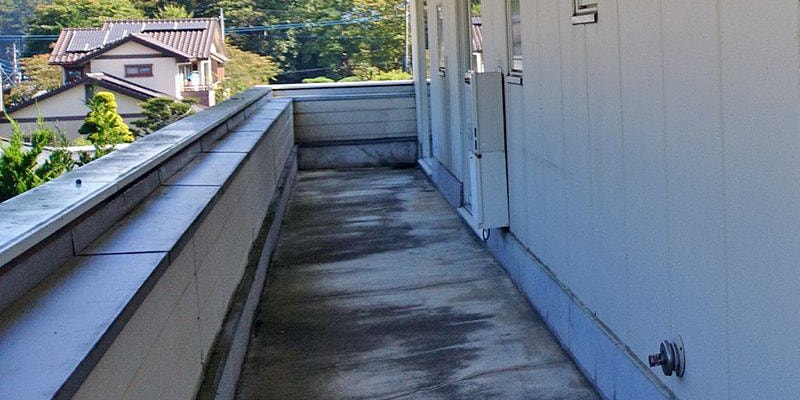 ベランダ部分リフォーム前